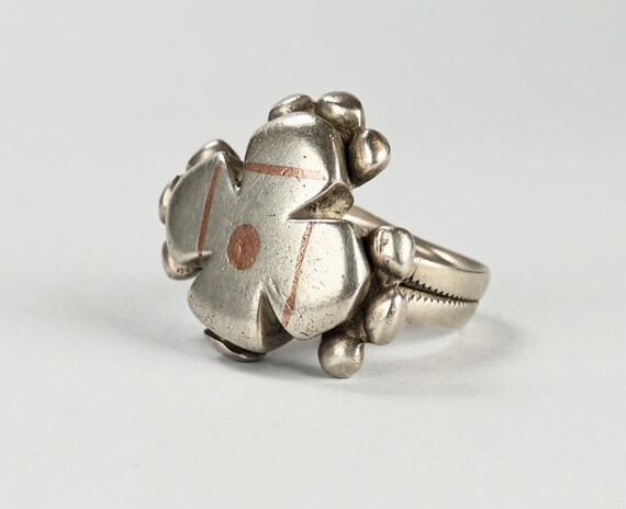Large Heavy Fulani solid silver ring - image 2