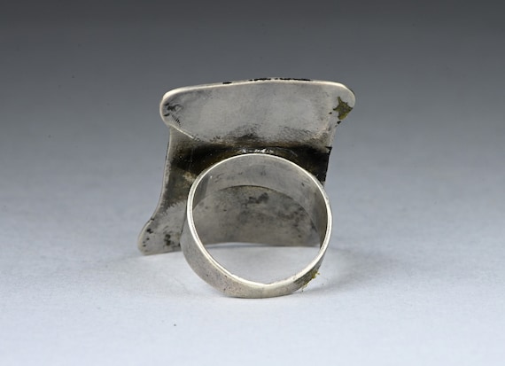Engraved silver Tuareg ring - image 6