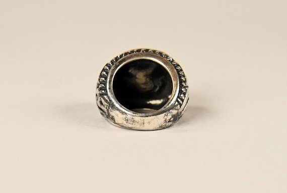 Antique islamic ring - Solid silver heavy ring - … - image 6