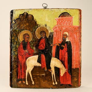 Antique hand painted Orthodox Icon | 19th century