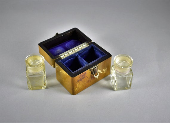 Antique Japanese Perfume Holder Lacquer Box Etsy India