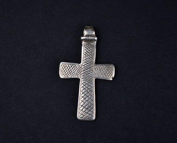 Antique coptic silver cross, Ethiopian christian … - image 5