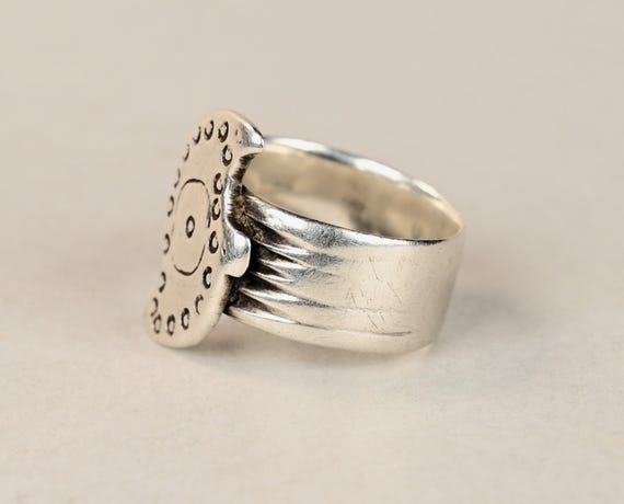 Old high.grade silver Berber ring - image 5