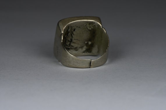 Antique solid silver Tuareg ring - image 4