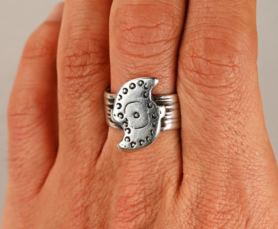 Old high.grade silver Berber ring - image 6