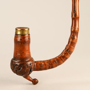Antique Chinese bamboo and metal pipe – 19th century
