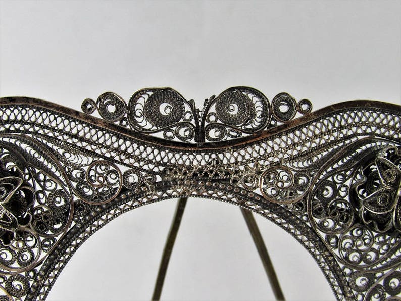 Turkish Style Frame Antique Ottoman Turkish Photograph Frame - Silver Filigree Frame ...