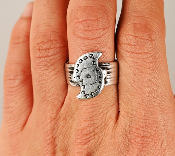 Old high.grade silver Berber ring - image 7