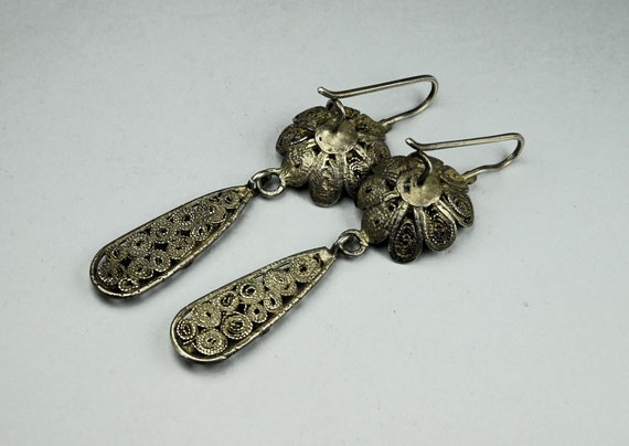 Beautiful filigree silver earrings - Berber filig… - image 8