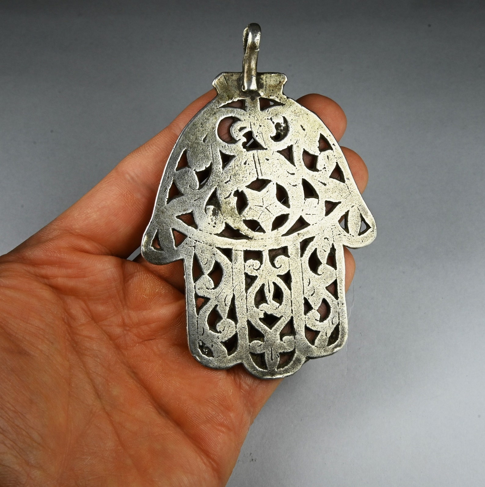 Antique Openwork Tunisian Silver Khamsa - Etsy