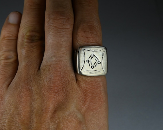 Antique solid silver Tuareg ring - image 8