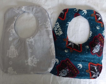 Upcycled Denim Sci Fi Bib