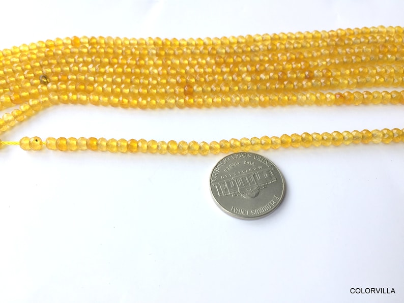 10 Clearance Sale 60/% OFF Lot Of Ten Strands Yellow Sapphire Quartz Rondelle Beads Faceted Gemstone Beads 4 mm Beads Yellow Beads