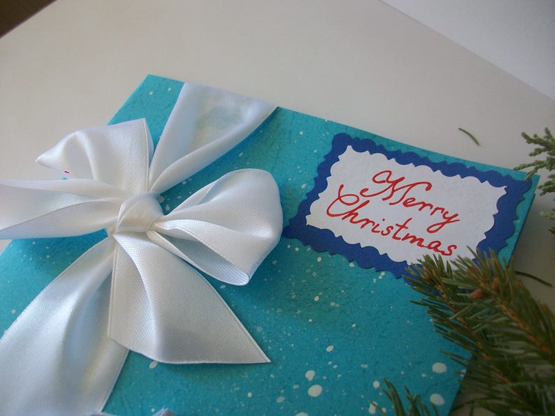 Handmade 3D Christmas card Seasonal greeting card Quilling card Greeting Cristmas card Handmade Quilled Card with Snowflake Xmas card