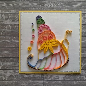 Carte de sympathie, nouvelle carte pour la maison, carte d'anniversaire drôle, cartes de voeux faites à la main, carte d'anniversaire, cartes quilling, cadeau d'adieu pour collègue