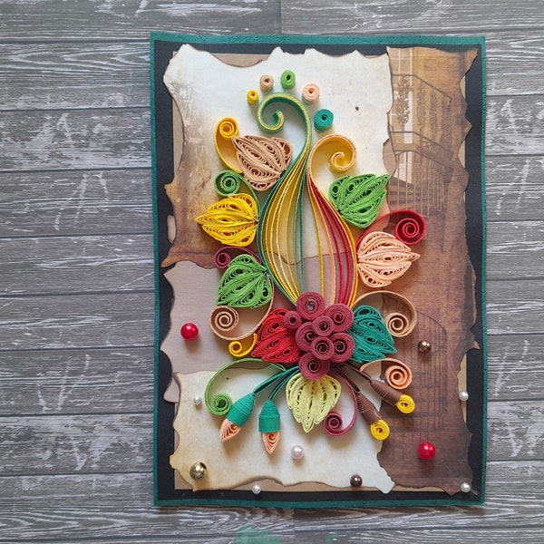 Thanksgiving Card, Quilling Art, Retirement Card, First Day Of School, Thank You Gifts For Coworkers, 30th Birthday Card, Paper Art