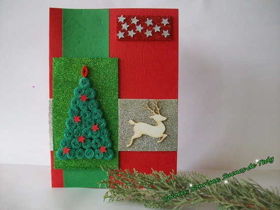 Biglietti Di Natale Con Il Quilling.Buon Biglietto Auguri Di Natale Biglietto Di Natale Quilling Etsy