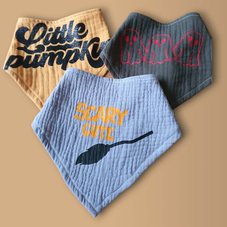 Halloween Baby Bib Bandana Etsy UK