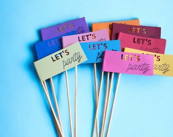 Party drink stirrers set of 10