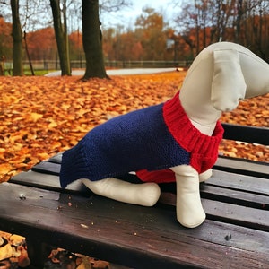 Two tone dog jumper