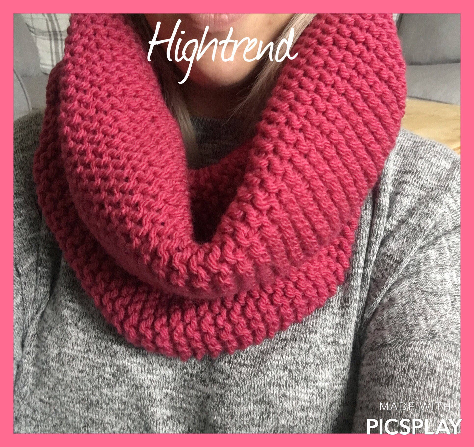 Handmade Knitted Chunky Snood - Etsy