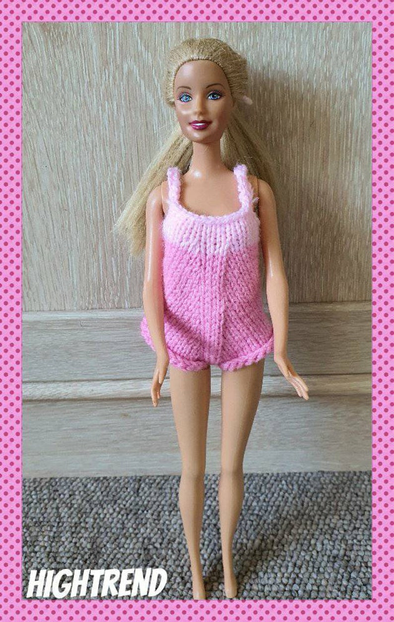 Barbie swimsuit hand knitted design 83 Etsy