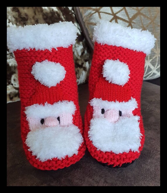 Christmas Santa Slippers Age 3-4 - Australia