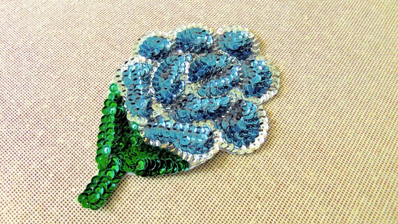 Parche de lentejuelas de flores parches de lentejuelas | Etsy México