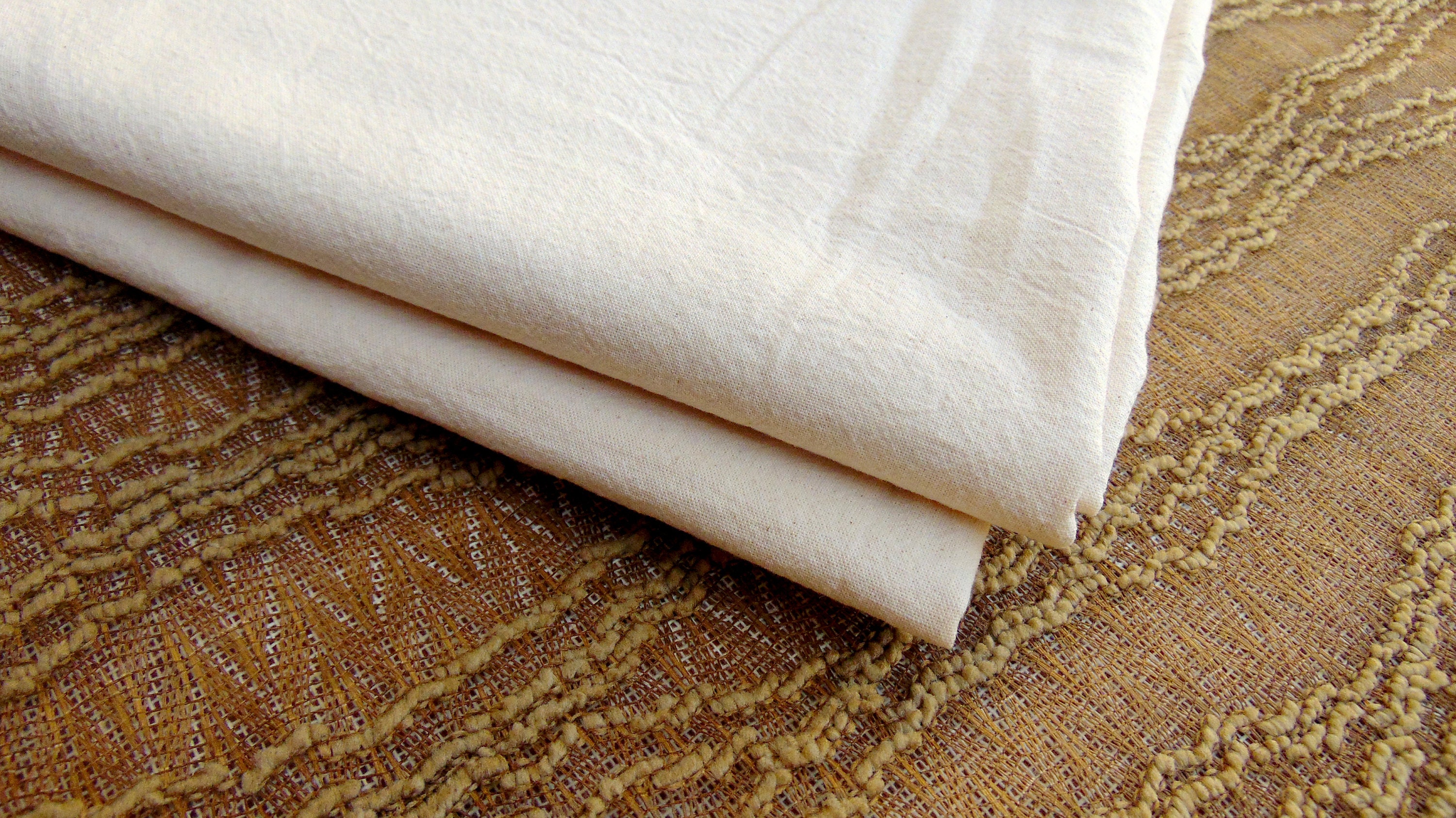 Manta Algodon Natural-beige Hem 220x240 Cm Beige — Divino