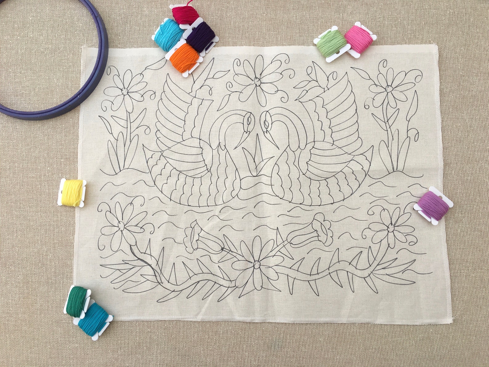 Hand Embroidery Kit Animal Embroidery Kit DIY Craft Project Etsy