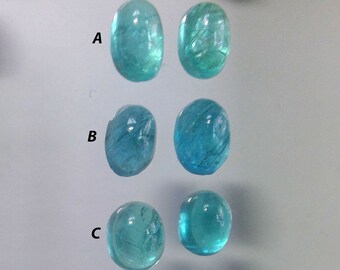 Blue Apatite natural stone cabochon 39 \u0445 20 \u0445 6 mm