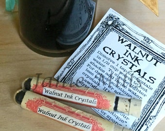 Walnut Ink Crystals 2.5 inch tube