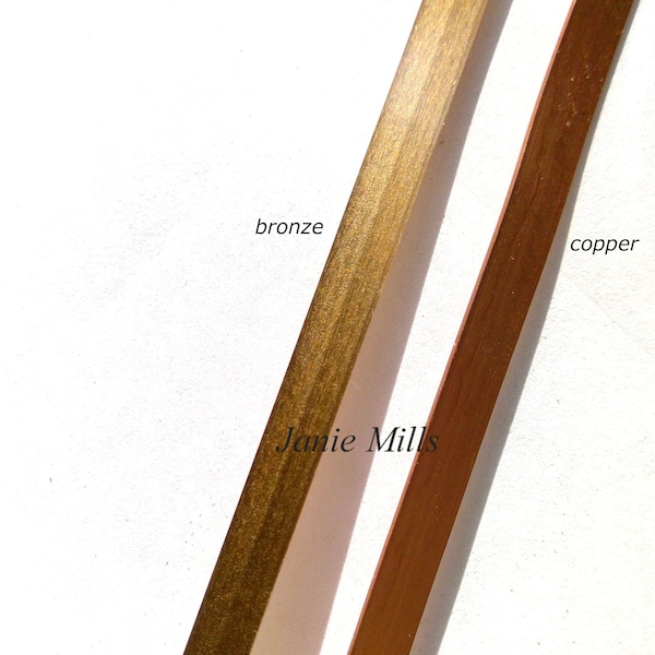 Copper or Bronze Bezel Wire Strip 3/16 inch