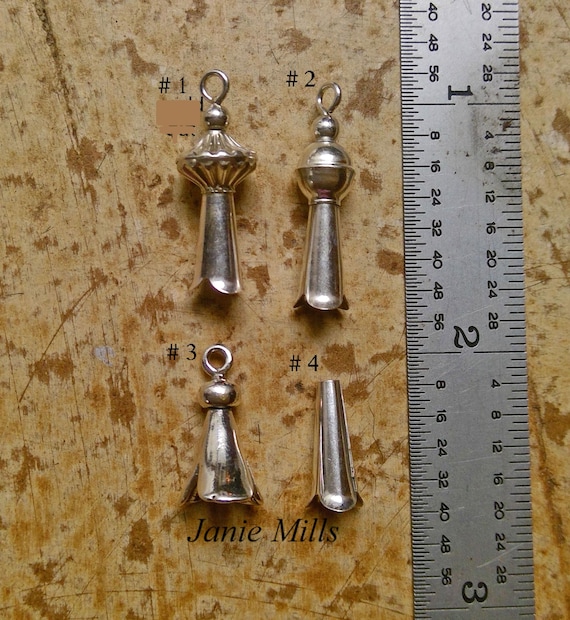 Sterling Squash Blossom Pkg of 2 Choice of 4 styles