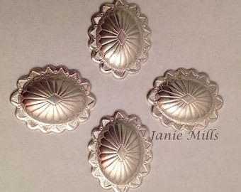 Sterling concho 17 mm x 21 mm oval