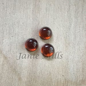 Cabujón de ámbar natural de 4 mm, 5 mm, 6 mm u 8 mm