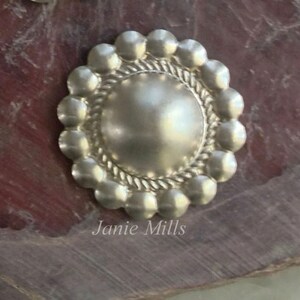 Concho Sterling Silver 14mm pkg of 2
