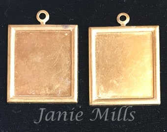 Frames brass stampings vintage pkg of 4