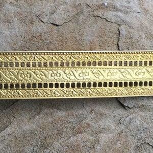Lamp Banding Pierced Brass 3/4 inch Metal Craft Texture for Rolling Mill