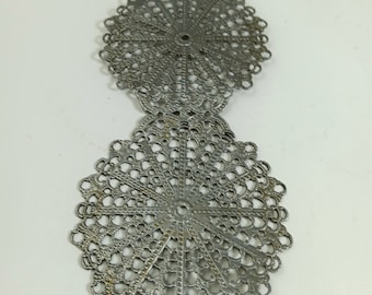 Lamp Banding Steel 2 1/4" tall Lattice Medallion Shape