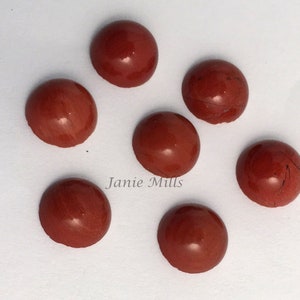 Red Jasper round cabochon 5mm, 6mm, 8mm, 10mm, or 12mm