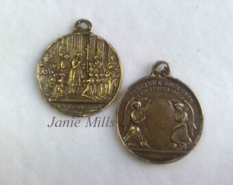 Pendant Charm First Communion Bronze