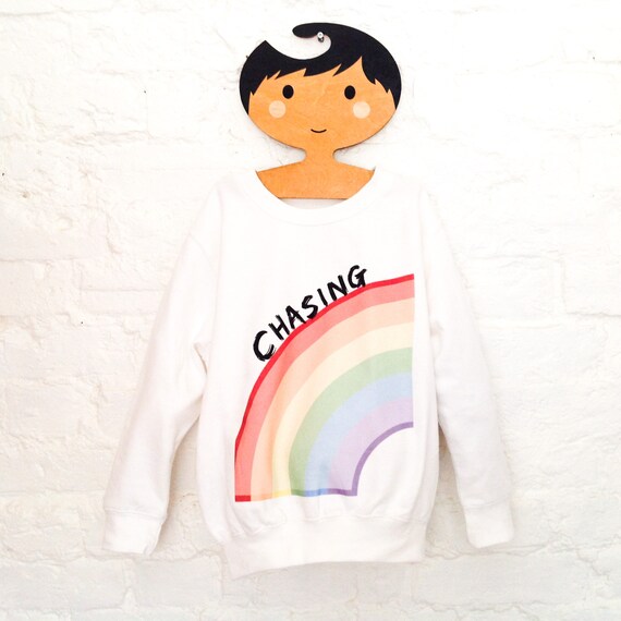 Kids Chasing Rainbows Sweatshirt Unisex Rainbow Sweatshirt Girls Rainbow Sweatshirt. Boys Rainbow Sweatshirt Etsy UK