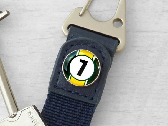 Personalised Race Car Number Keyring - Green & Yellow