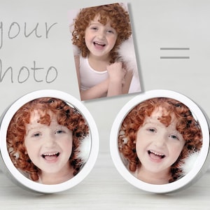 Custom Cufflinks with Photo - Custom Cufflinks for Father, Personalized Cufflinks, Custom Cufflinks, Photo Cufflink, Memorial Cufflinks