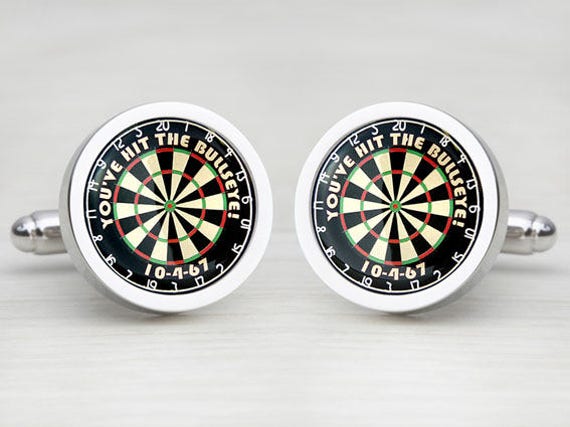 Personalised Dartboard Cufflinks