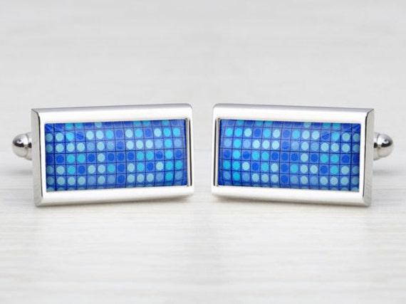 Blue Dot 'Mosaic' Cufflinks