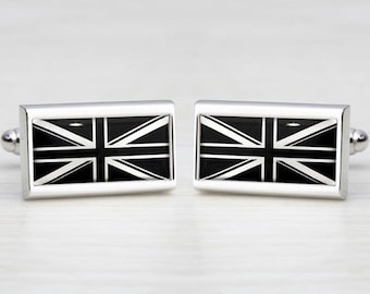 Black Union Jack Cufflinks