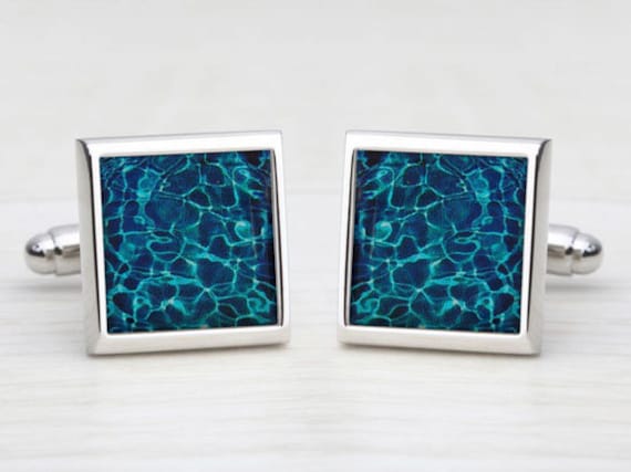 Blue Tranquil Waters Cufflinks