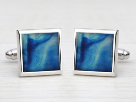 Blue Aura Cleansed Cufflinks